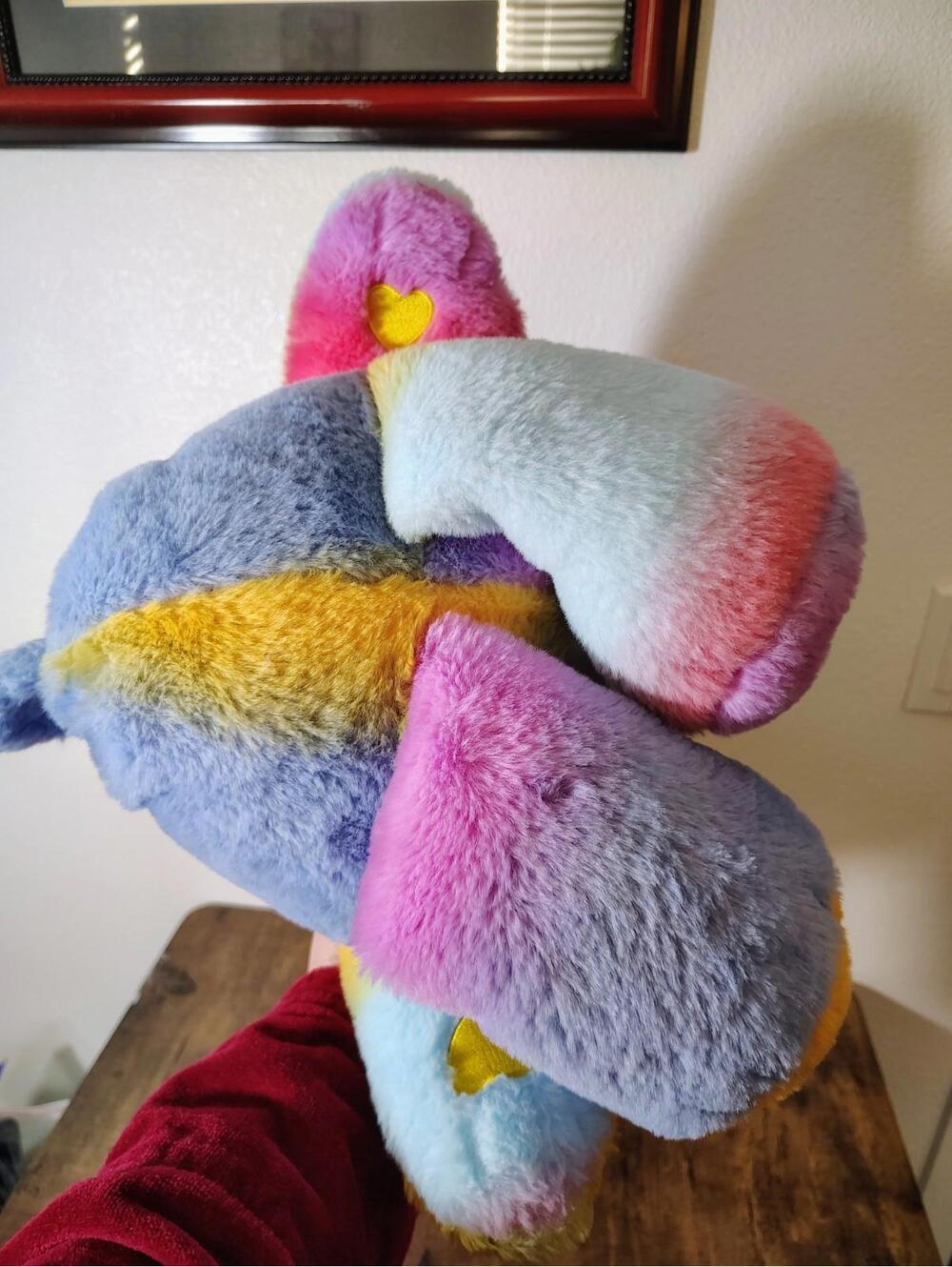 Large Care Bears DARE TO CARE Rainbow Star Caring Earth Recyle Plush - Picture 4 of 8